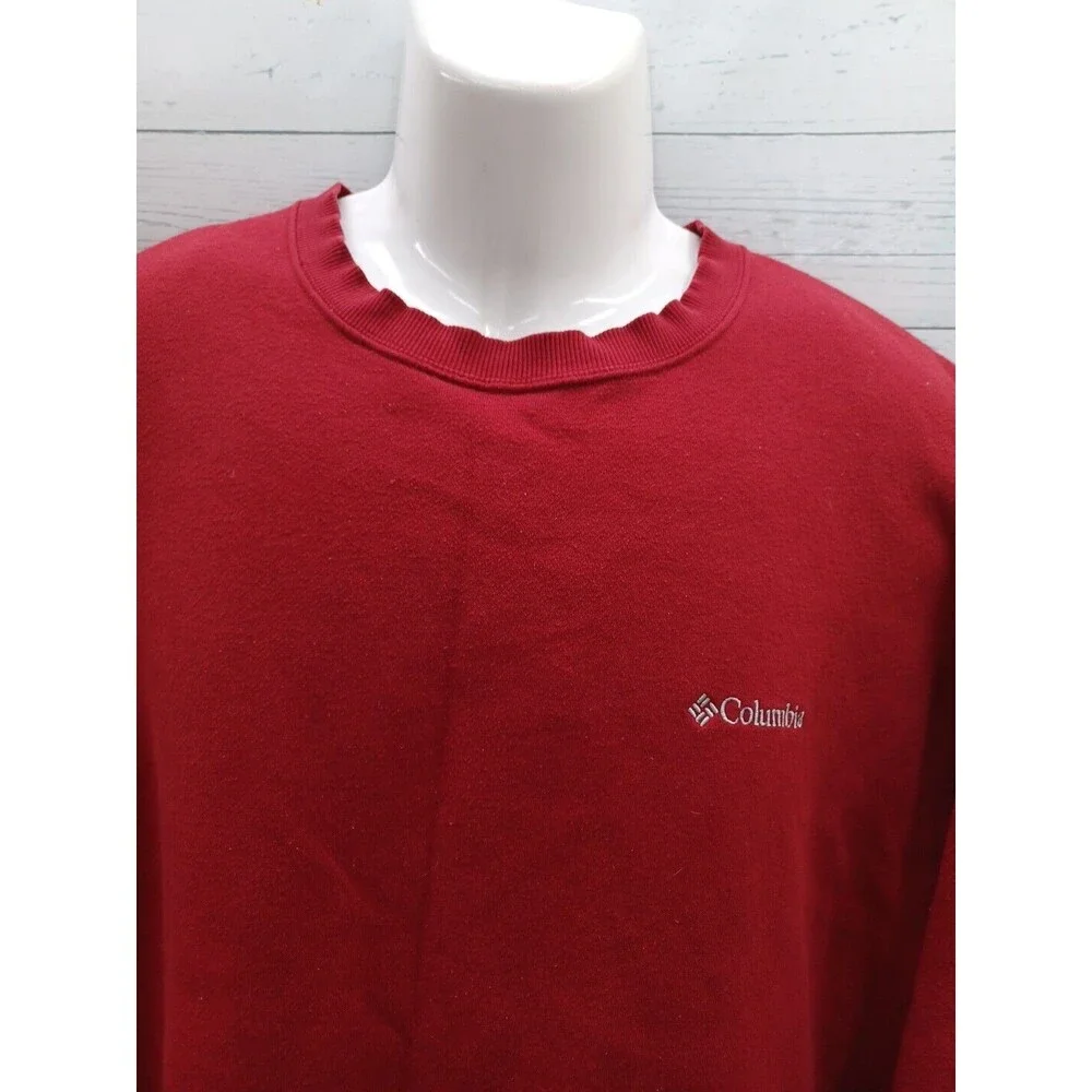 Columbia Crewneck Red Sweatshirt Mens XL Casual Outdoor